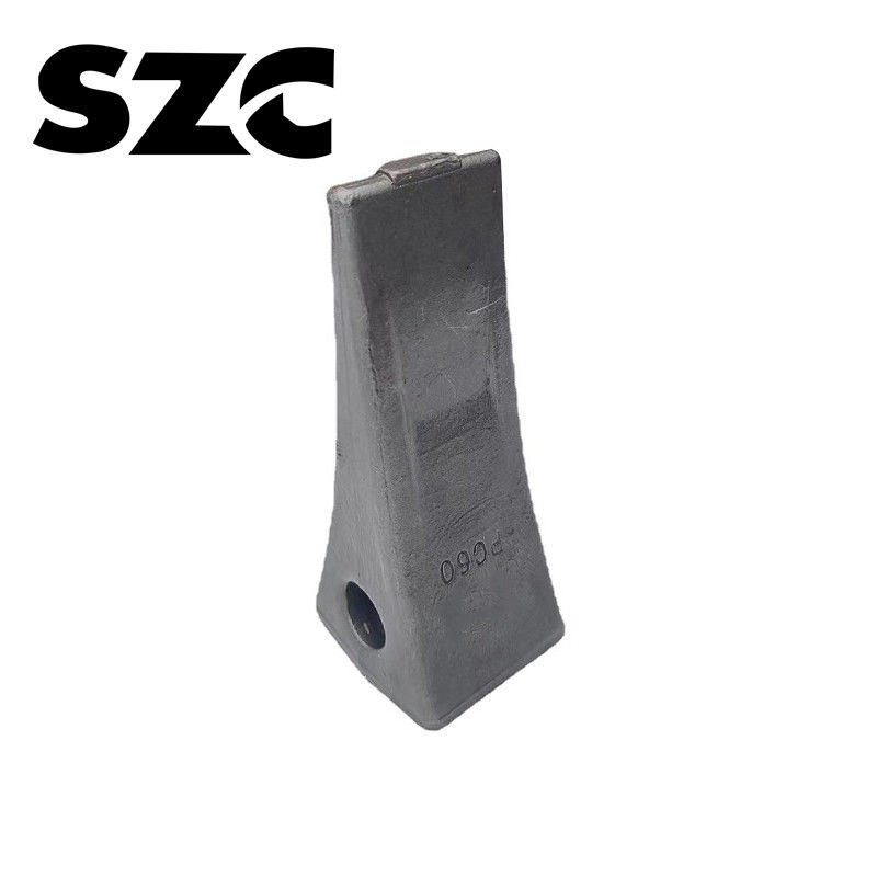 Berkinerja tinggi Hydraulic Excavator Ember Gigi Dan Adaptor Hitam Warna