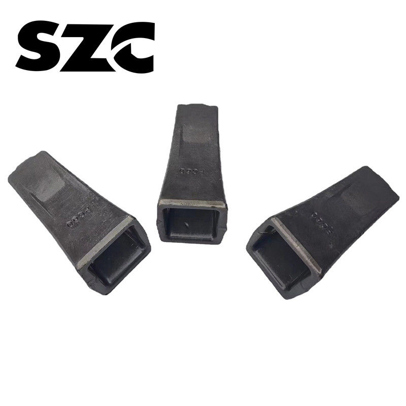 Berkinerja tinggi Hydraulic Excavator Ember Gigi Dan Adaptor Hitam Warna